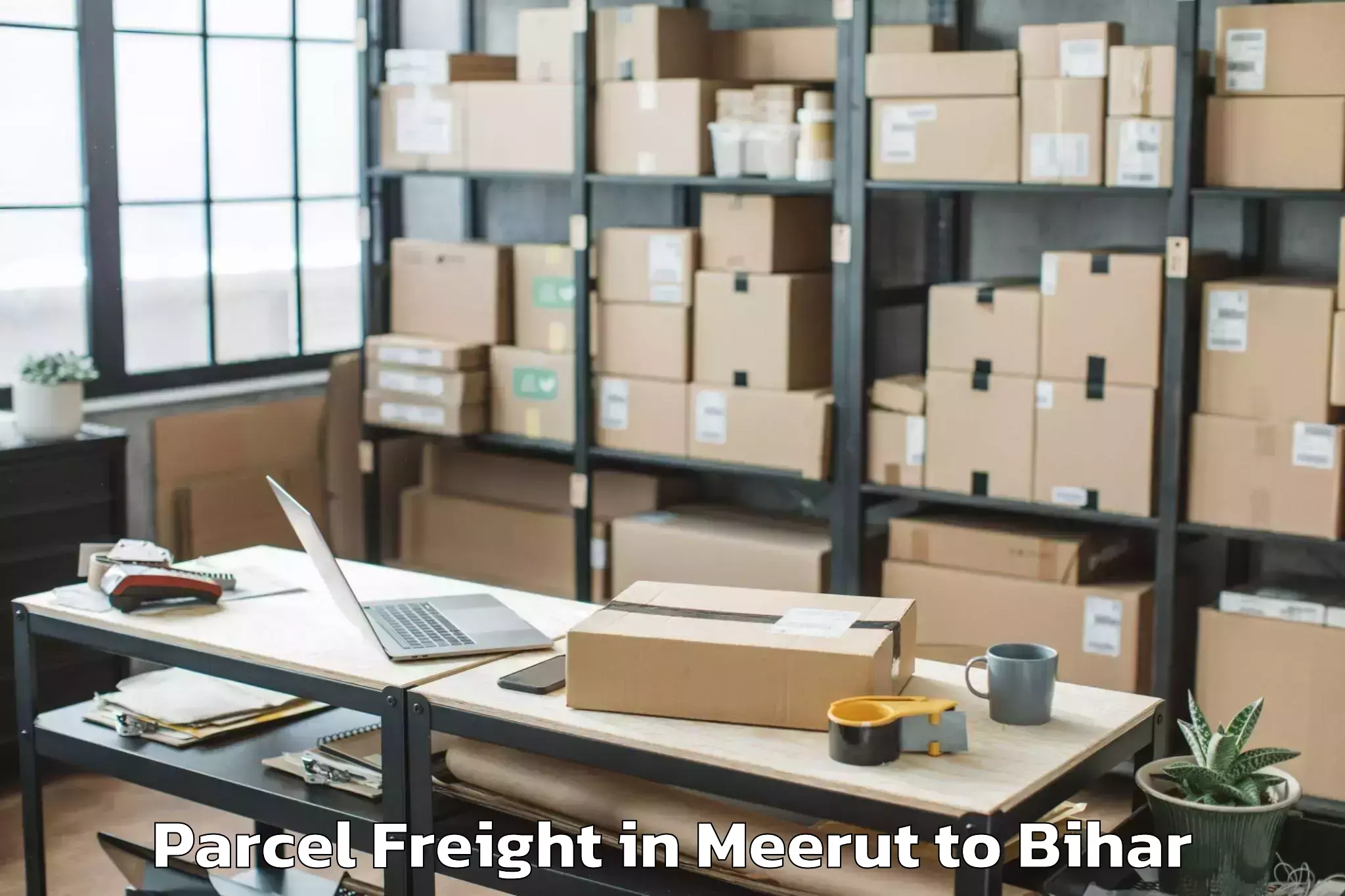 Affordable Meerut to Gogri Jamalpur Parcel Freight